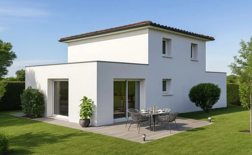 maison toiture terrasse 4 chambres 115m²