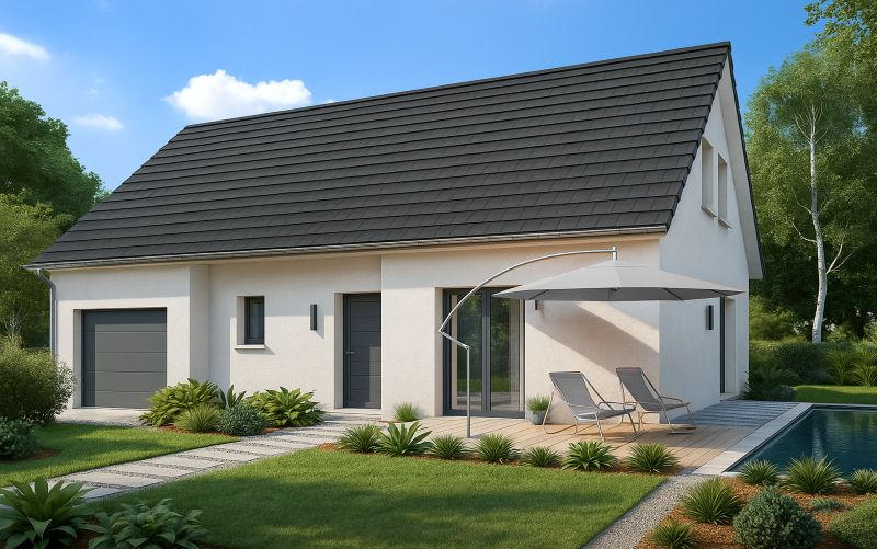 maison individuelle avec 3 chambres construction neuve