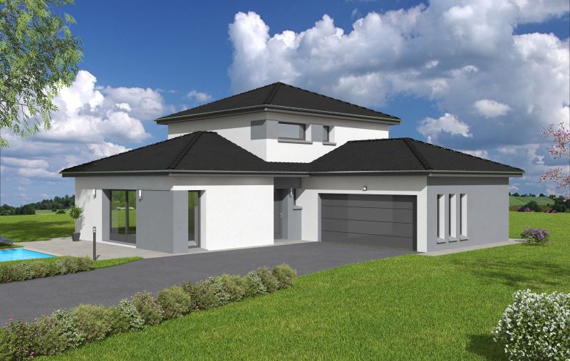 maison moderne tour construction