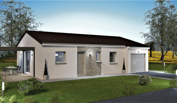 95 m² garage plain pied vieilley