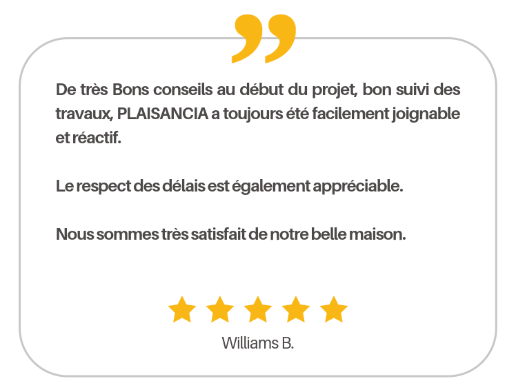 Avis client Plaisancia Williams