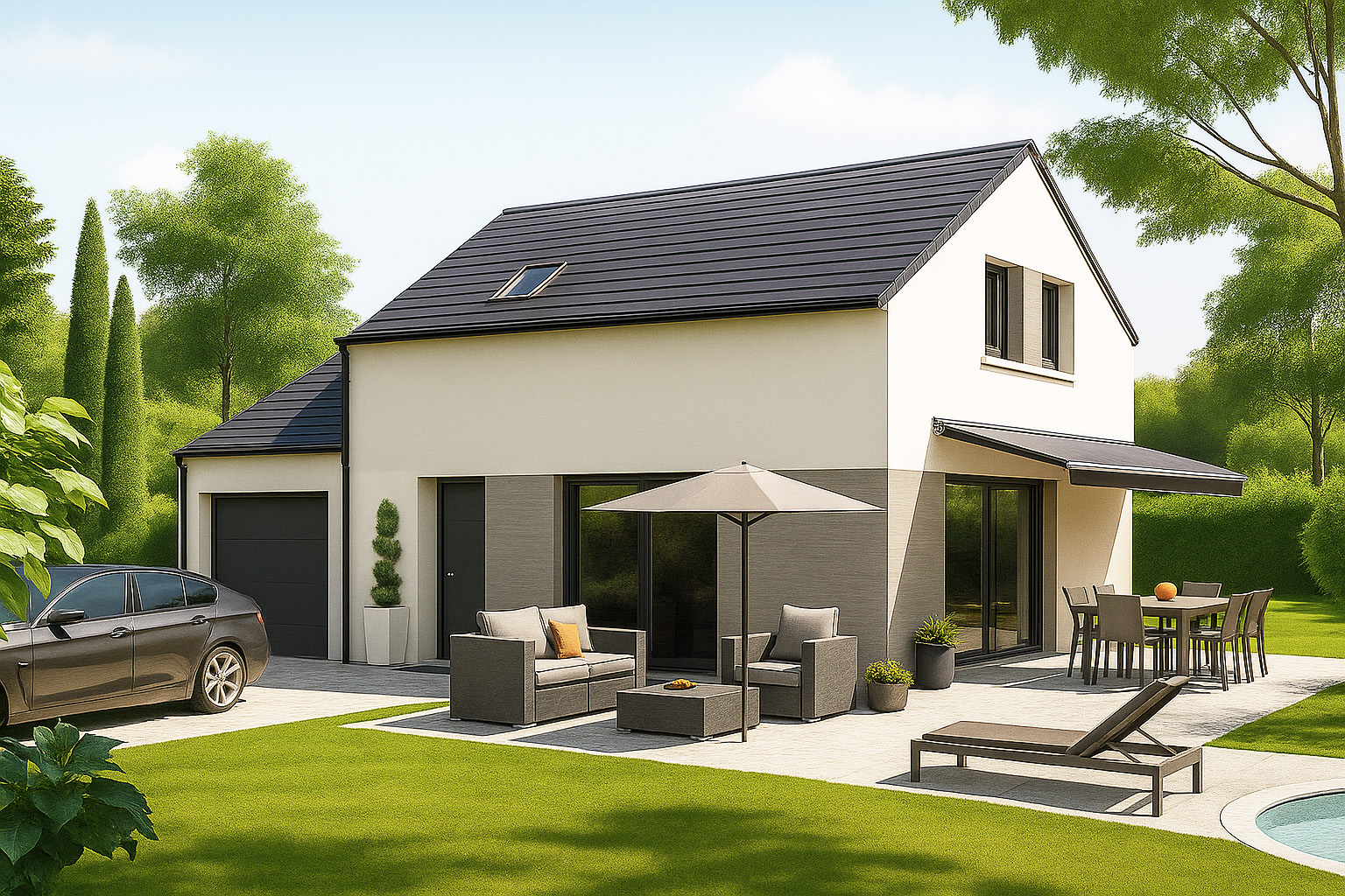 maison t 5 cussey sur l'ognon garage