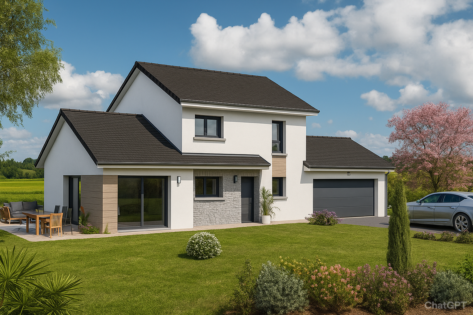 maison moderne 126m² construction