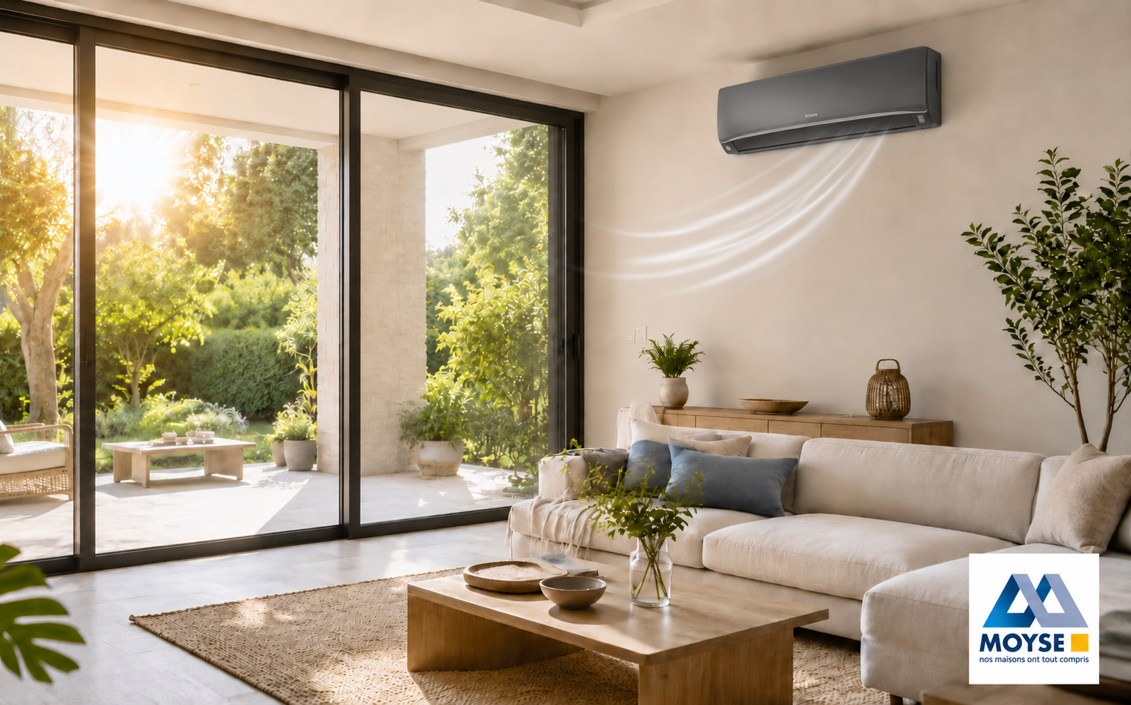 Module de climatisation air-air en fonctionnement l'été