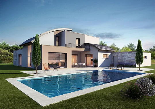 Grande maison familiale avec piscine enterrée
